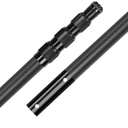 Pool Pole Carbon Fiber, Premium15FT Pool Pole telescopic 4.6 to 15 FT, Adjustable 4 Piece Extendable Pool Cleaning Pole, Professional Pool Pole fit for Brushes, Vacuum, Nets, Skimmers, Rakes