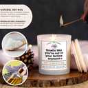 2 x 50th Birthday Gifts for Her, 50th Birthday Decorations for Women Men Card Happy Cool Scented Candles for Best Friend Sister Mom Husband Wife 50 Year Old Gifts for Woman Men