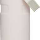 STANLEY IceFlow Fast Flow Water Bottle 24 oz | Angled Spout Lid | Lightweight and Leakproof for Travel and Sports | Insulated Stainless Steel | BPA-Free | Rose Quartz Glimmer