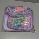 KLFVB 3PCS Unicorn Backpack, 16" Sequin Kids Girls Bookbag and Lunch Box, Preschool Backpacks for Elementary Students