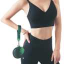 2 x Dual Pouch Wristlet Keychain Wallet Double keychain wallets Mini Pouch Coin Purse Women Coin Detachable Wrist Zip Bag (Green)