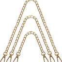 Yiaizhuo 3 Pack (16",36",48") Gold Purse Chain Strap Bag Chains for Handbags