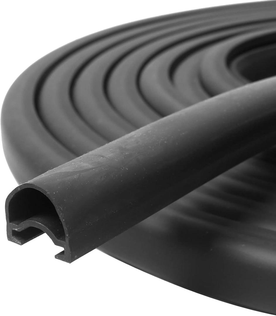 RV Slide Out Seal 1 * 15/16 Inch * 35' D-Seal Wiper Weather Stripping 018-312-EKD Replacement for RV Camper Slideout System Black Rubber