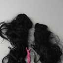 ALXNAN Clip in Long Wavy Synthetic Hair Extension 4PCS 24 Inch Dark Brown Thick Hairpieces Fiber Double Weft Hair for Women