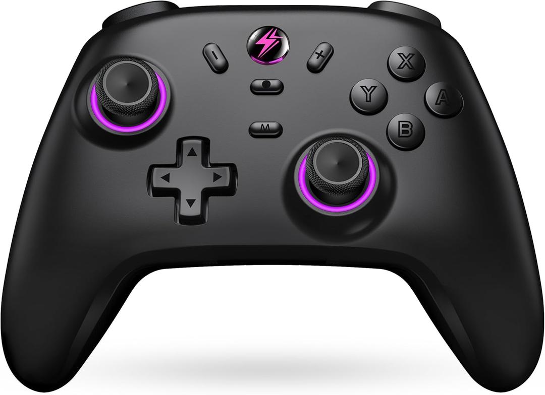 Wireless Switch Pro Controller for Nintendo Switch Controller/Lite/OLED, Hall Effect Wired PC Joysticks-LED Wireless iOS/Android Remote/Programmable Nintendo Switch Accessories Interactive Gaming Figures