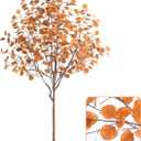 Artificial Eucalyptus Tree for Fall Decor, Fall Tree with Realistic Eucalyptus Leaves, Faux Eucalyptus Tree for Room Design, Realistic Fall Plant for Fall Indoor & Outdoor Decor - 6FT