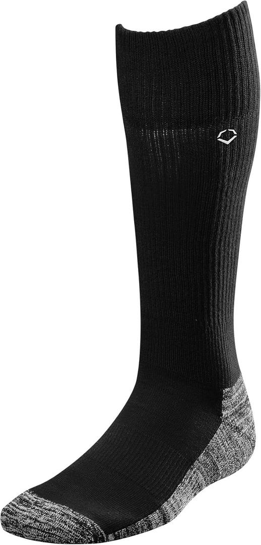 EvoShield Men's Game Socks (Large, Black)