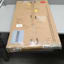 Lufeiya Small White Kids Desk with Drawers for Bedroom, 32 Inch Home Office Desks with Fabric Storage Drawer and Bag, Study Writing Vanity Table for Small Spaces, White (31.5")