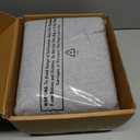 Amazon Basics 4 Piece Bed Sheets Set, 100% Cotton Jersey, Includes Super Soft, Flat and Fitted Sheets, Pillowcase, King, Light Gray, Solid