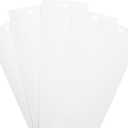 82.5" x 3.5" White PVC Vertical Blind Replacement Slats Curved Smooth (5 Pack)