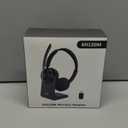 (2025 Upgraded) Wireless Headset with Mic for Work, Bluetooth Headset with Noise Canceling Microphone with Dongle, Charging Base & Mic Mute, Wireless Headphones for Work from Home/PC/Computer (Black)