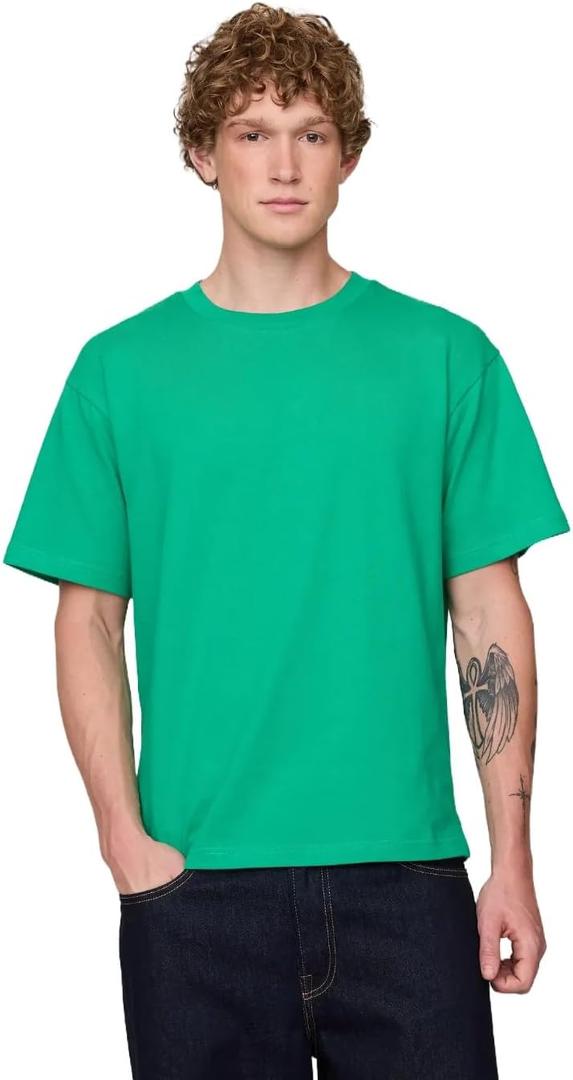 Gap Mens Worldwide Novelty Logo Tee (Green, L)