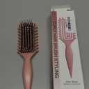 Curly Hair Brush Defining, Vented Curl Defining Brush for Effortlessly Detangling Shaping and Styling Women's Men's Curls on All Wet or Dry Hair Types, Reduces Frizz (Beige)