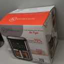 Kitchen Elite Air Fryer Stainless Steel with View Window, XL 8.5QT Large Airfryer, 8-in-1 Digital Control, 400F Temp Controls, Nonstick Dishwasher-Safe, Space-Saving, Roast, Broil, 1500W