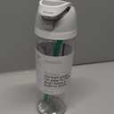 Owala FreeSip Clear Tritan Plastic Water Bottle with Straw, BPA-Free Sports Water Bottle, Great for Travel, 25 Oz, Shy Marshmallow