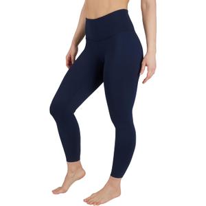 90 Degree By Reflex High Waist Legging 7/8 Tummy Control Yoga Workout Pants (Small, Dark Navy)