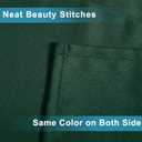 XWZO Kitchen Valances Curtains for Windows Living Room Bedroom Bathroom Toppers Farmhouse Style Rustic Dinning Room Thermal Insulated Rod Pocket, W42 x L16 Inch Length, Green, 1 Panel