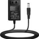 15V 1A DC Power Supply Adapter Charger Cable Compatible with Litter Robot 3,Litter Robot Power Supply, Self-Cleaning Cat Litter Boxes and More -6.6FT(Converter DC 5.5mm x 2.1mm/5.5mm x 2.5mm Plug)