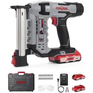 LINKNAL Cordless T Nailer Battery Powered, 14 Gauge 3/4'' (ST18) Electric Nail Gun, 2×Batteries, Charger and 200 Nails Included