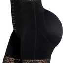 SHAPELLX Butt Lifter Shapewear Tummy Control Shorts For Women Waist Cincher With Hook Zipper Closure Body Shaper Wear, L