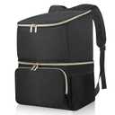 Wolka Breast Pump Bag with Insulated Compartments,Breastmilk Cooler Backpack for Spectra S1,S2 Medela (Black)