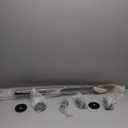 VEVOR Pipe Stair Handrail, 6FT Staircase Handrail, 440LBS Load Capacity Carbon Steel Pipe Handrail, Industrial Pipe Handrail with Wall Mount Support, Round Corner Wall Handrailings for Indoor, Outdoor