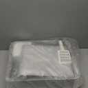 Enclosed Cat Litter Box with Lid Top Exit Covered Metal Stainless Steel Litter Box Leak Proof & Odorless Easy to Clean Including Cat Litter Scoop and Litter Mat (One Size, Gray)