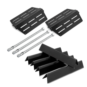 7620 Flavorizer Bars 65505 Heat Deflector 62752 Burner Tube for Weber Genesis Grill Parts E-310 E-320 E-330 S-330 Grill Replacement Parts Sear Burner Part Flavor Bars Front Control