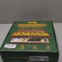 Large 23 Inches Horse Race Board Game with Luxury Metal Numbered Horses, 4 In 1 Foldable Wood Horse Race Board Game with Dice Poker Chips/Chess & Checkers/Tic Tac Toe for for Adults Family Parties (Brown)