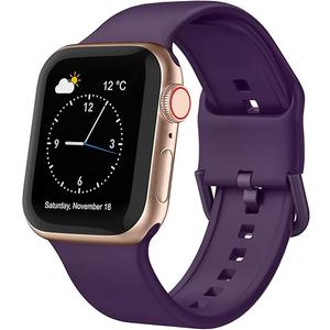 Sport Band Compatible with Apple Watch Bands 42mm 41mm 40mm 38mm, Soft Silicone Wristbands Strap with Classic Clasp for iWatch Series 10 9 SE 8 7 6 5 4 3 2 1 for Women Men