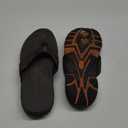 Men's Thong Sandals - Comfortable Beach Flip Flops for Men, Indoor & Outdoor Water-Friendly Sandals, Ergonomic Design for Pool, Shower, and Casual Wear, Size 46, Brown 