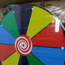 T-SIGN 12 Inch Heavy Duty Spinning Prize - 10 Slots Color Tabletop Roulette Spinner Wheel of Fortune - Spin The Wheel with Dry Erase Marker and Eraser Win The Fortune Spin Game for Trade Show