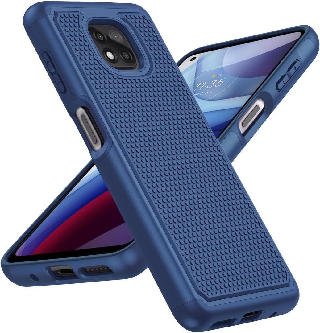 BNIUT for Motorola Moto G Power 2021 Case: Dual Layer Protective Heavy Duty Cell Phone Cover Shockproof Rugged with Non Slip Textured Back - Military Protection Bumper Tough - 6.6inch 