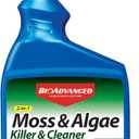 BioAdvanced 2-in-1 Moss and Algae Killer for Lawns, Roofs, Patios, Decks, Roof Moss Killer, Deck Cleaner and Mildew Remover, 32 oz