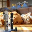 oneisall Dog Grooming Kit for Heavy Thick Hair&Coats/Low Noise Rechargeable Cordless Waterproof Dog Clippers for Grooming Animals&Pets/Pet Shaver with Stainless Steel Blade and Paw Trimmer