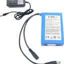 Lithium Battery 12V 8000mAh DC Battery for Scoreboard/Race Clock,External Recharge Lithium Battery with Charge and Charging Indicator Portable Battery