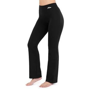 Nirlon Straight Leg Yoga Pants - Yoga Pants for Women Soft & Breathable Womens Leggings for Gym & Yoga, XL