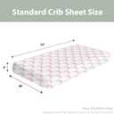 Pink Bows Ribbon Baby Crib Sheets for Girl 52"x28" Pastel Pink Ribbons Soft Stretchy Fitted Crib Mattress Covers Watercolor Bows Girly Nursery Baby Sheet for Standard Crib & Toddler Mattress Pad (One size)