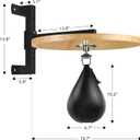 Hardwood Speed Bag Platform kit with Adjustable Mount and Swivels for Boxing Training, Workout, 10"