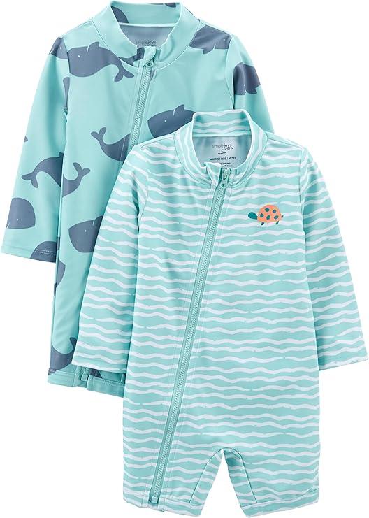 Simple Joys by Carter's baby-boys Assorted Rashguard-set One Piece Swimsuit (pack of 1)
3T