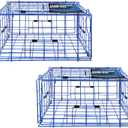 Pacific Folding Crab Trap Pot Vinyl Coated Steel Wire 24''x24''x12'' 2 Pcs for Dungeness