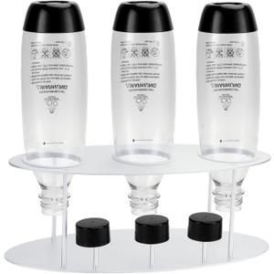 Bottle Drying Rack for Sodastream 1L Slim Bottle & Glass Carafe, Stainless Metal Rack for Kitchen Counter, Organizer Storage Self for Sodastream Bottles