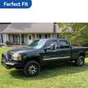 Window Visors Rain Guards for 2001-2007 Chevy Silverado/GMC Sierra, Window Vent Wind Deflectors Visors Shades for 2000-2006 Suburban/Yukon XL, 2002-2006 Avalanche/Cadillac Escalade - Crew Cab
