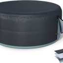XCZ Portable Hot Tub Cover, Spa Thermal Cover, Waterproof, dustproof, Insulated, Suitable for 85in Round hot tub, Black.