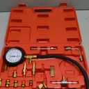 Nilight Fuel Pressure Gauge Tester Kit, 0-140PSI Fuel Injection Pump Pressure Gauge Kit Gasoline Pressure Diagnostic Tools (Preminum)