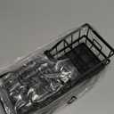 Sponge Holder for Kitchen Sink, Self-Draining Sink Caddy Organizer with Removable Brush Holder, Rustproof Metal Sponge Rack for Countertop, Fits Soap Dispenser & Scrubber, Black