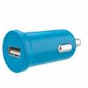Cell Candy Mini USB Car Charger Vehicle Power Adapter - Sky Blue, 5 Watts