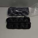 2 Pairs Ankle Wrist Weights for Land or Aquatic Exercise Aqua Cuffs Aqua Aerobics Fitness Bands for Ankle and Wrist Adjustable Weights for Swimming Pool Workout Equipment (1lb, Black)