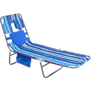 SUNNYFEEL Beach Lounge Chair, Backpack Reclining Beach Chairs Lay Flat, Sun Face Down Tanning Chair, Folding Camping Chairs Portable Camp Cot with Backpack Straps for Outdoor/Picnic/Lawn, Standard -1PCS