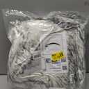 duduta White Black Faux Sheepskin Runner Rugs 2x6 ft, Fluffy Shag Bedroom Rug Fur Couch Sofa Covers Washable